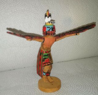 Hopi Vintage Miniature Eagle Kachina Signed Eloy Wytewa