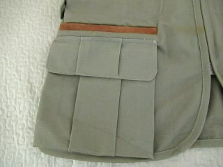 GENTLY Vintage USA Made ORVIS Shooting Hunting Vest w/ Right Side Suede Pad 3