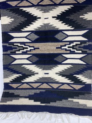 Vintage Navajo Indian Hand Woven Wool Rug/ Wall Tapestry 37x24￼￼