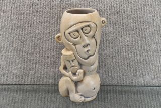 Munktiki Ceramic Mug Brew Monkey Tan 7.  25 " X3.  25 " X4 "
