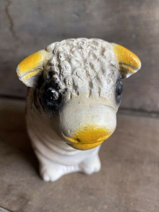 Vintage Chalkware Hereford Bull Bank Carnival “Piggy” Bank 3
