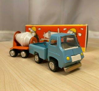 Vintage Ussr Tin Toy Car Truck Concrete Mixer 1980