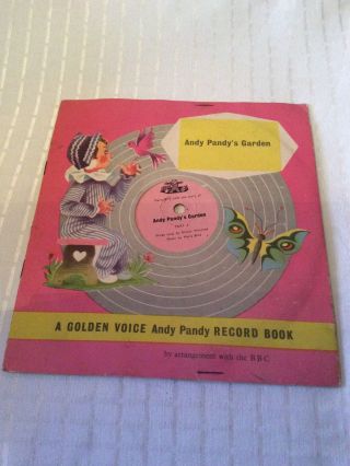 Rare Andy Pandy’s Garden Record Book Cp1775/6