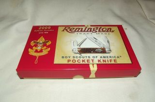 Remington 2009 Boy Scouts Knife Made Like The 1924 Knife In Collectors Box