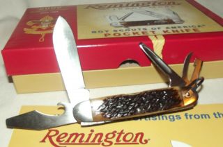 REMINGTON 2009 BOY SCOUTS KNIFE MADE LIKE THE 1924 KNIFE IN COLLECTORS BOX 3