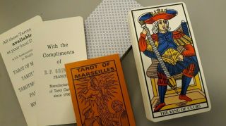 Vintage Tarot Of Marseilles By B.  P.  Grimaud 1969 Made In France Complete Euc