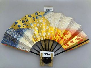 Japanese Sensu Fan Odori Cherry Blossoms 28.  8cm Kyoto Made In Japan (1864