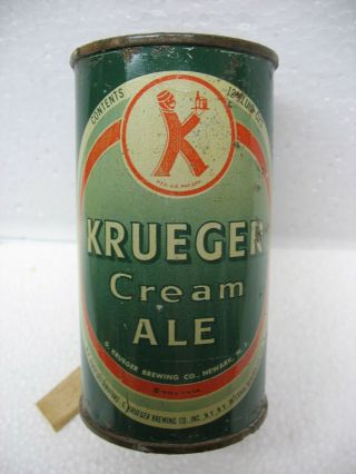 Beer Can - Krueger Cream Ale - 12 Oz.  - Flat Top - Dumper