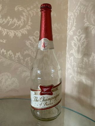 Miller High Life Champagne Of Beers Beer Bottle 2020 Edition Decoration 1 Pint
