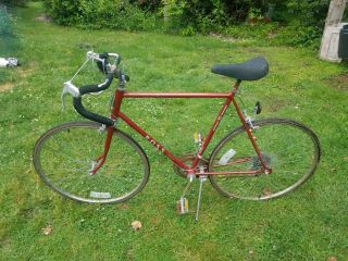 1980s Ross Adventurer Road Bike Vintage Red Made In Allentown,  Pa Usa