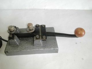 Vintage Swedish Style Straight Morse Key Pump Key Code Key