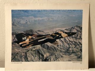 Vtg U.  S.  Air Force Photo F - 111 Multipurpose Fighter By General Dynamics 10” X 8”
