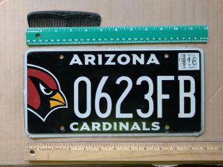License Plate,  Arizona Cardinal,  Nfl Football,  0623 Fb