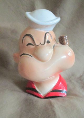 Vintage 1980 King Features Syndicate Popeye The Sailor Man Coin Bank