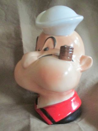 Vintage 1980 King Features Syndicate POPEYE The Sailor Man Coin Bank 2