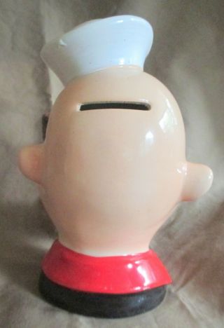 Vintage 1980 King Features Syndicate POPEYE The Sailor Man Coin Bank 3