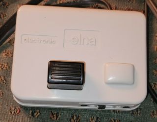 Vintage Elna Electronic Sewing Machine Foot Pedal With Cord Swiss Made