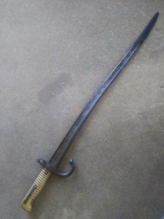 Ww1 Ww2 French Yataghan Chassepot 1866 Sword Saber Bayonet