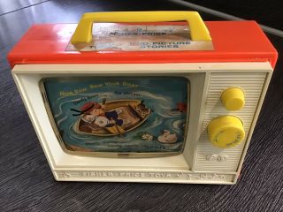 Vintage Fisher Price Toys Giant Screen Music Box Tv Set