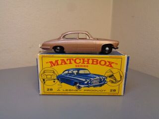 Matchbox Lesney No 28c Vintage Jaguar Mark 10