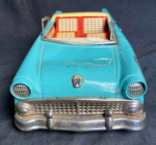 Vintage Tin Friction 1956 Ford Fairlane 500 Sunliner 2 - Door Convertible Parts