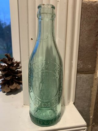 Vintage Green Utica Club Beer Bottle,  Embossing