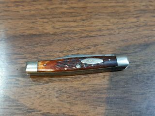 Old Early - Case Xx - Red Bone ? 3 Blade Pocket Knife Small Stockman 6333