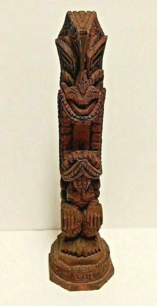 Crazy Al Evans Carved Wood Tiki 1996 Signed Numbered B Productions