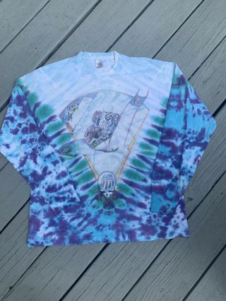 Vintage 90s 1994 1995 Grateful Dead Us Ski Team Winter Tour T Shirt Long Sleeve