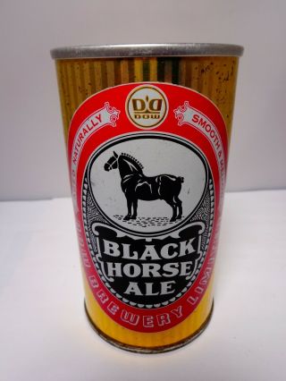 Black Horse Ale Straight Steel Pull Tab Beer Can 366 Dow Brewery Limited Canada
