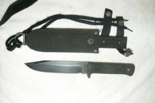 Vintage Cold Steel Srk Carbon V Survival Rescue Knife.  Usa Made Classic
