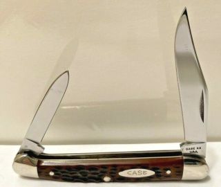 Vintage 1974 Case Xx Baby Copperhead Brown Delrin Pocket Knife No.  62109x