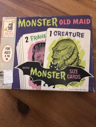 Monster Old Maid Vintage 1964 Complete