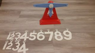 Vintage Add - A - Count Child’s Guidance Number Scale Toy 1950’s Math Add Subtract