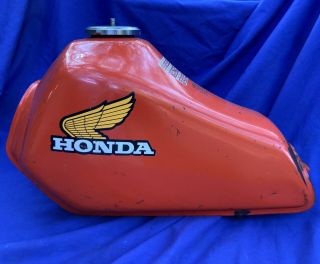 Honda Vintage Gas Tank Mid - 1970s To 1980s Never Restored Shape