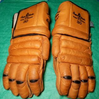 Vintage Cooper Canada Leather Ice Hockey Gloves 30 Armourist