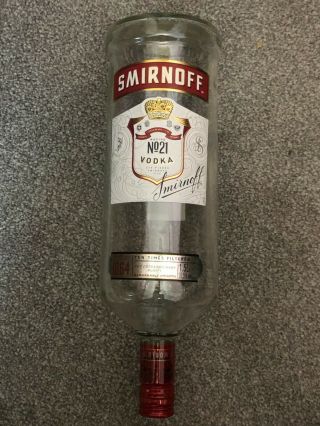 Smirnoff Vodka 1.  5 Litre Empty Optics Bottle