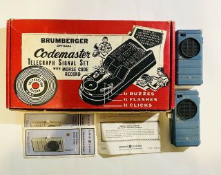 Vintage Brumberger Code Master Codemaster Radio Telegraph Signal Set