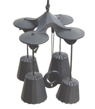 From Japan Nanbu Iron Furin Wind Chime Bell Quadruple