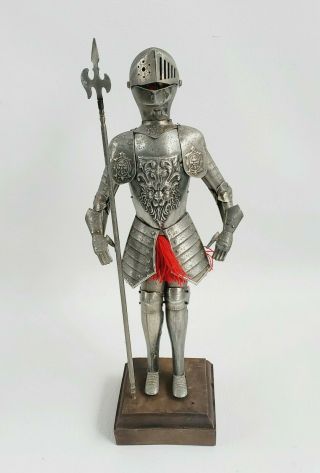 Vintage Medieval Knight Metal Armor Figurine Figure 12 " Statue Toledo Sword