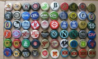 60 Different Letter Themed Mostly Usa Micro Craft Beer Bottle Caps
