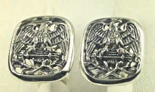 American Eagle Cufflinks Artisan Made Sterling Silver