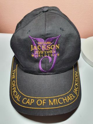 1996 Michael Jackson Mystery History World Tour Vintage Rare Cap Hat One Size