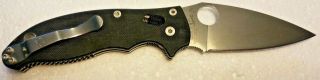 Spyderco Manix 2 Folding Knife C101gp2 Black G10 Handle Cpm S30v Blade