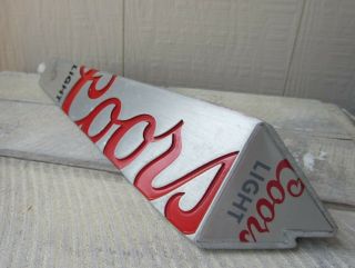 Coors Light Beer 12 " Tap Handle Made From Recycled Cans