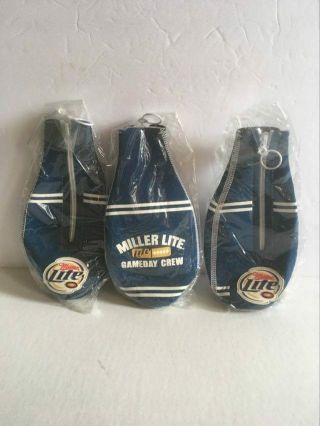 3 Miller Lite Beer Bottle Suit Coolers Koozie Coolie Huggie