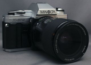 Minolta X - 370 35mm Vintage Slr Film Camera Mc F3.  8 28 - 80mm Lens Very