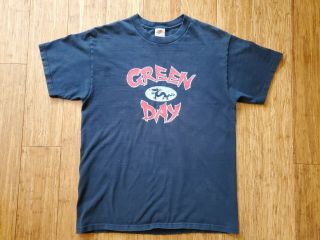 Vintage 2002 Green Day Pop Disaster Tour T Shirt Size Large