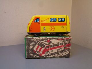 Russian Made Vintage Tinplate Bus Made In Ussr Ultra Rare Item