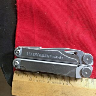 Leatherman Wave Plus Pliers Usa Knife Tool Hiking Hunting Camp Fish